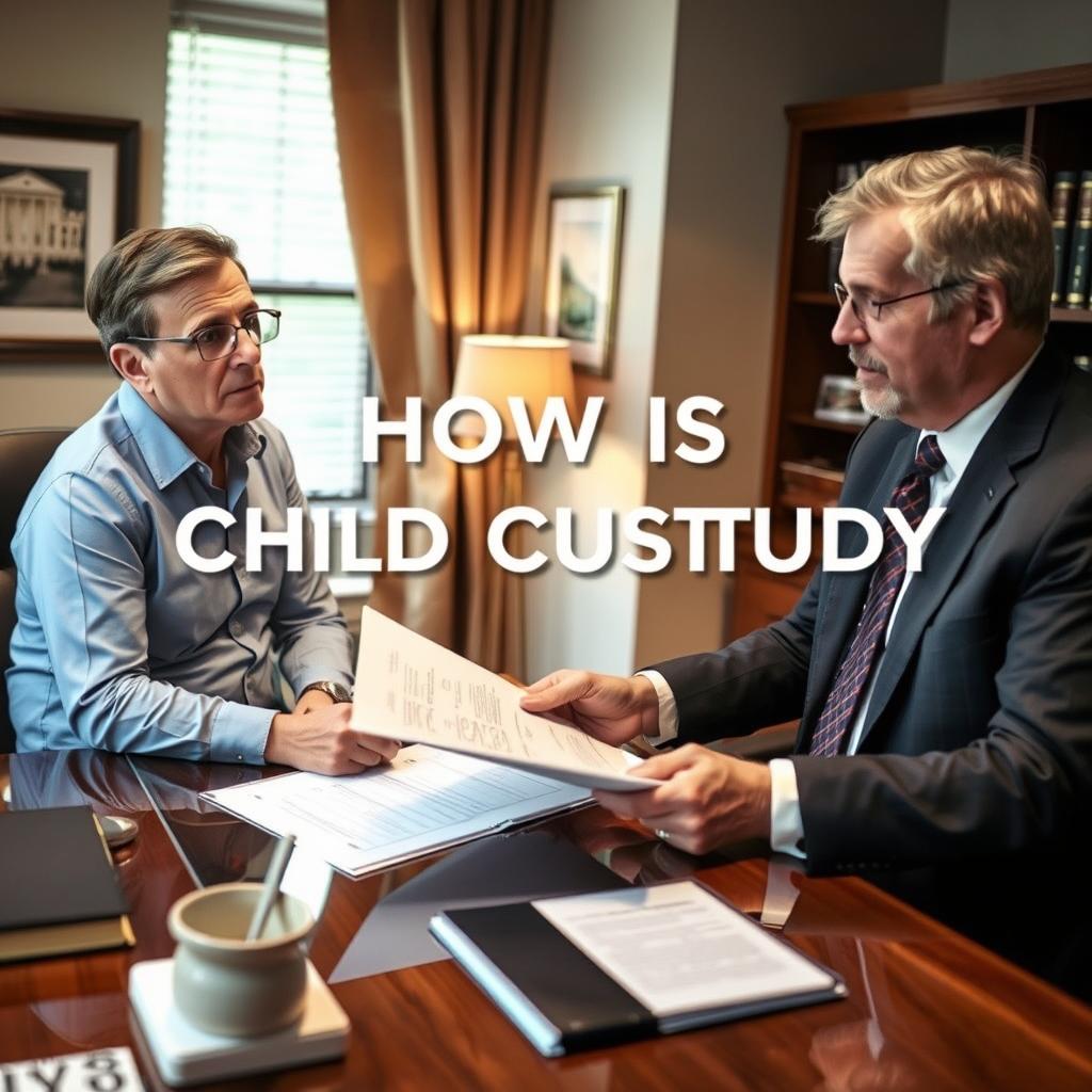 How is child custody decided in Fairfax