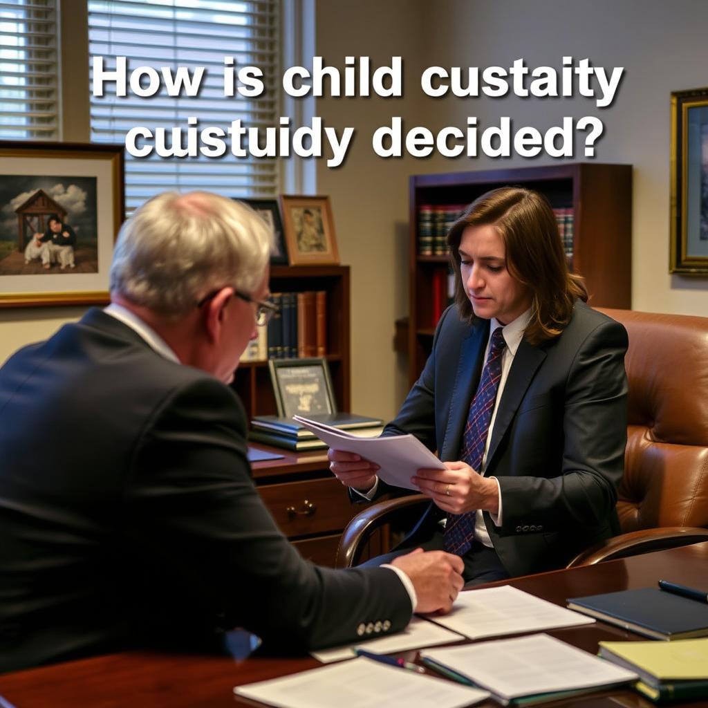 How is child custody decided in Gloucester County