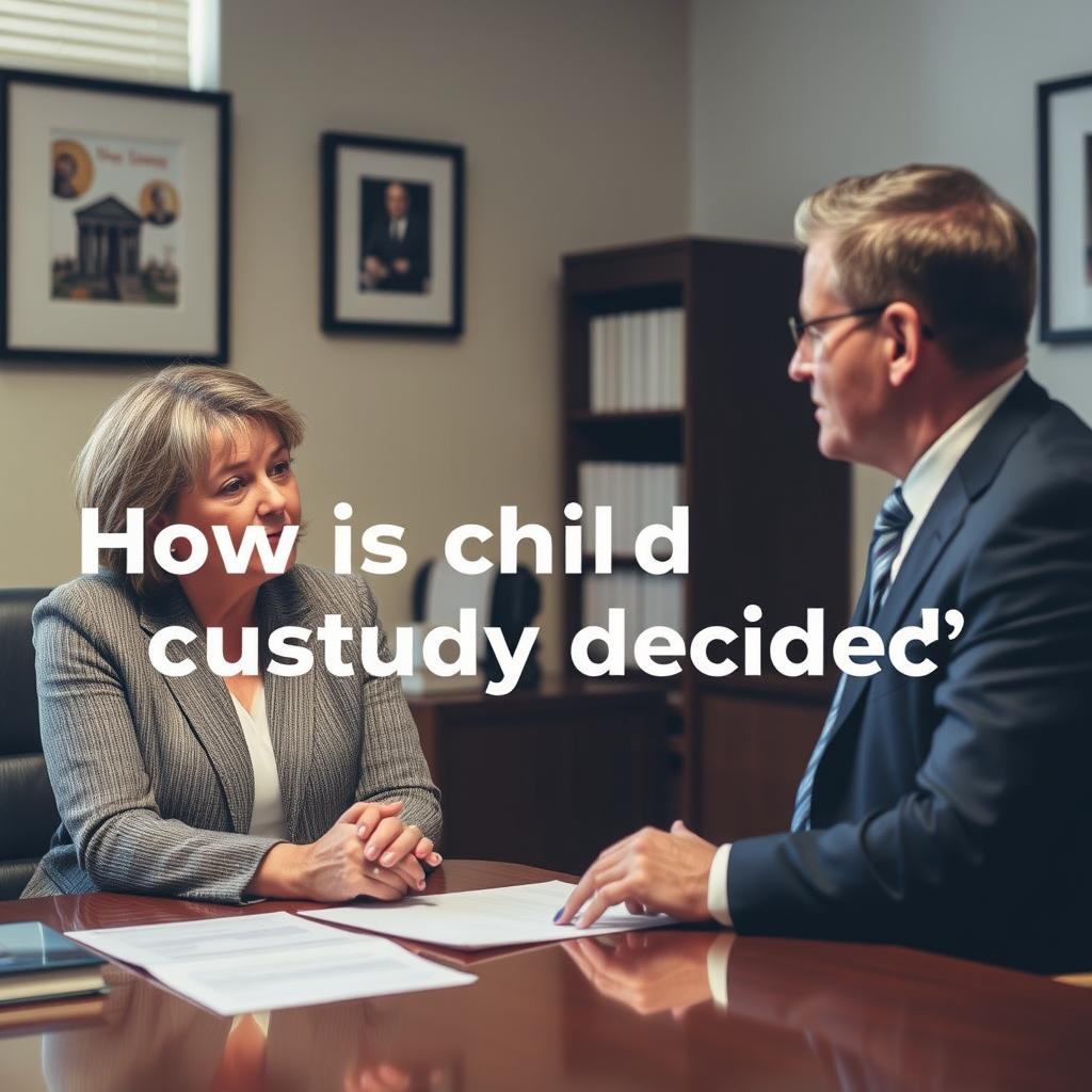 How is child custody decided in Queens County