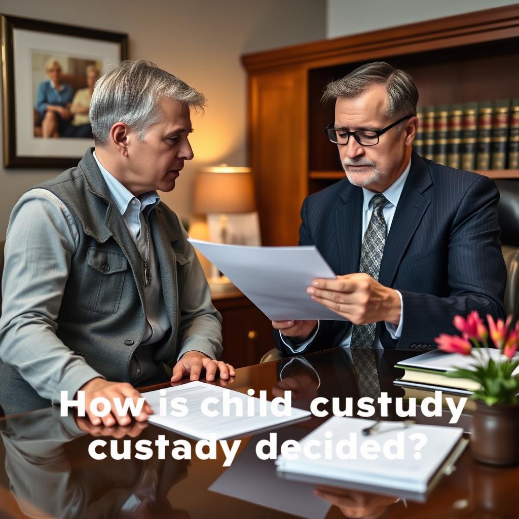 How is child custody decided in Rockingham County