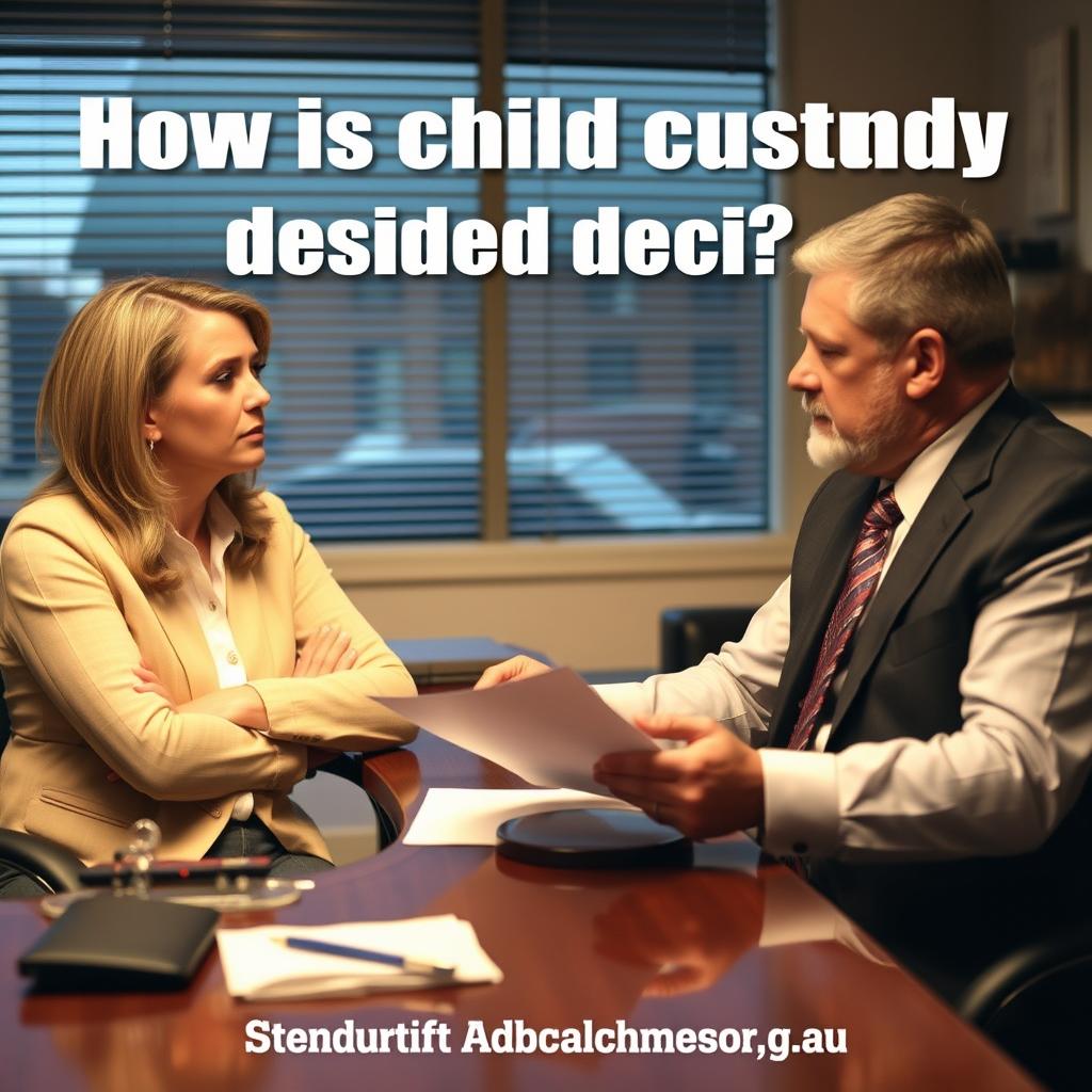 How is child custody decided in Suffolk County
