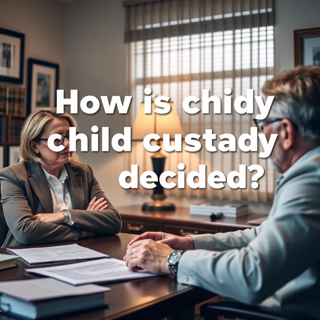 How is child custody decided in Warren County