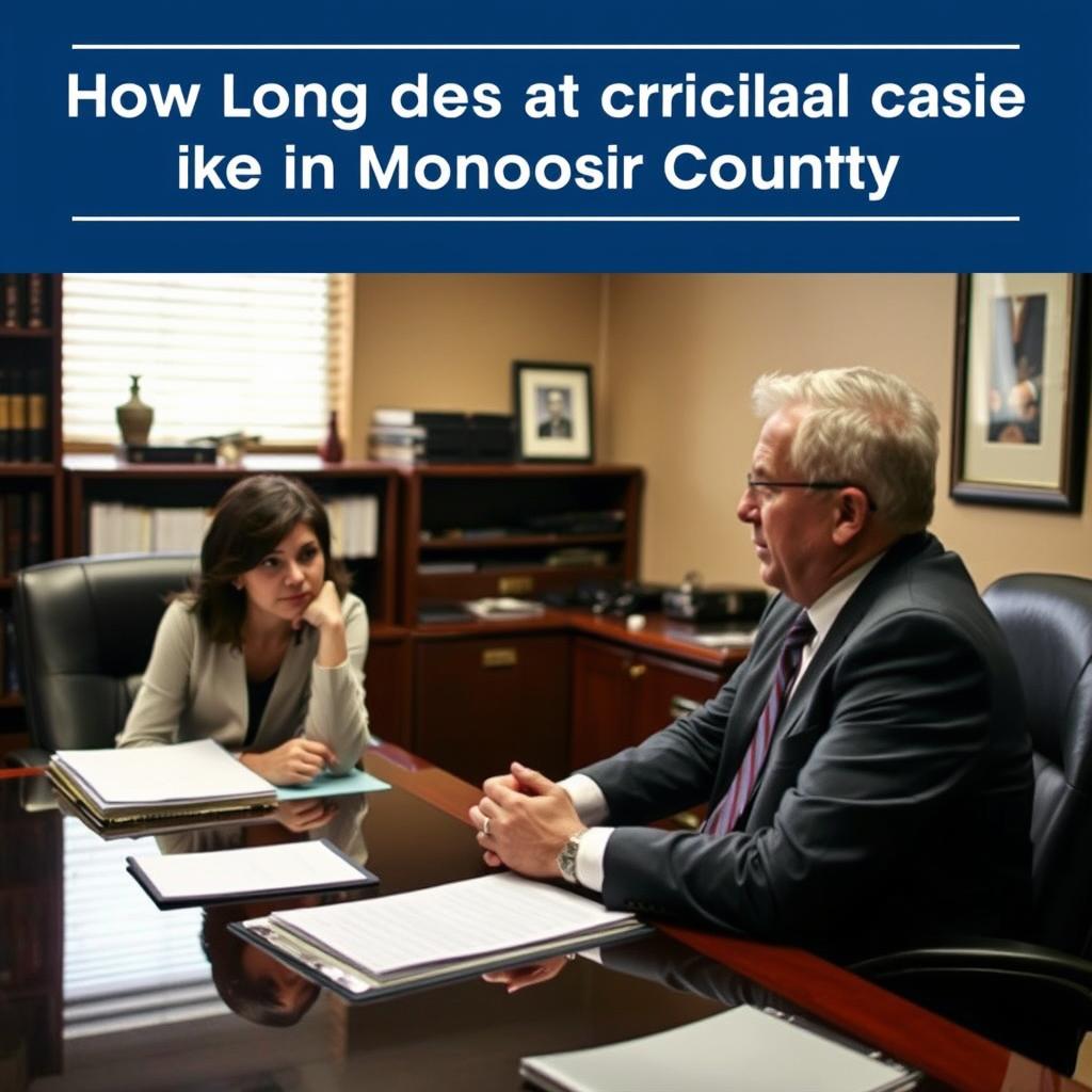 How long does a criminal case take in Monroe County