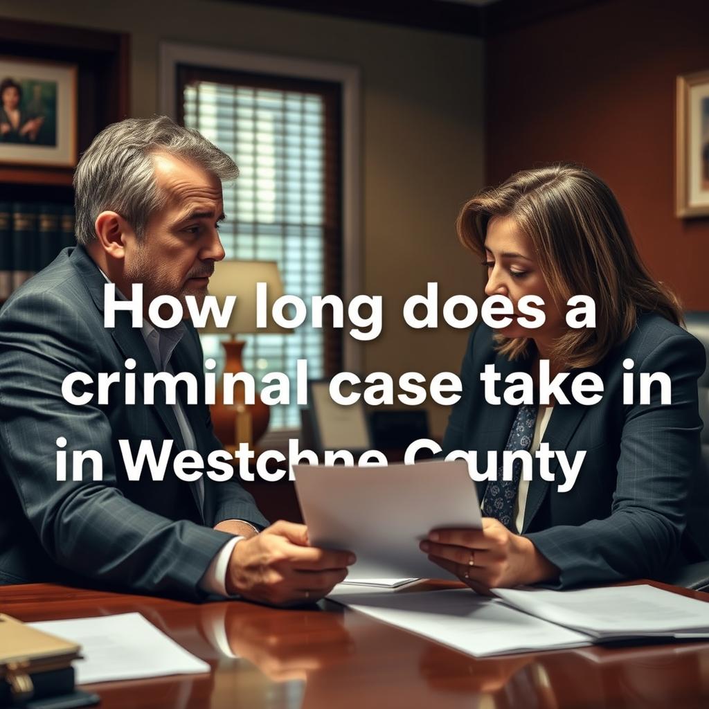 How long does a criminal case take in Westchester County