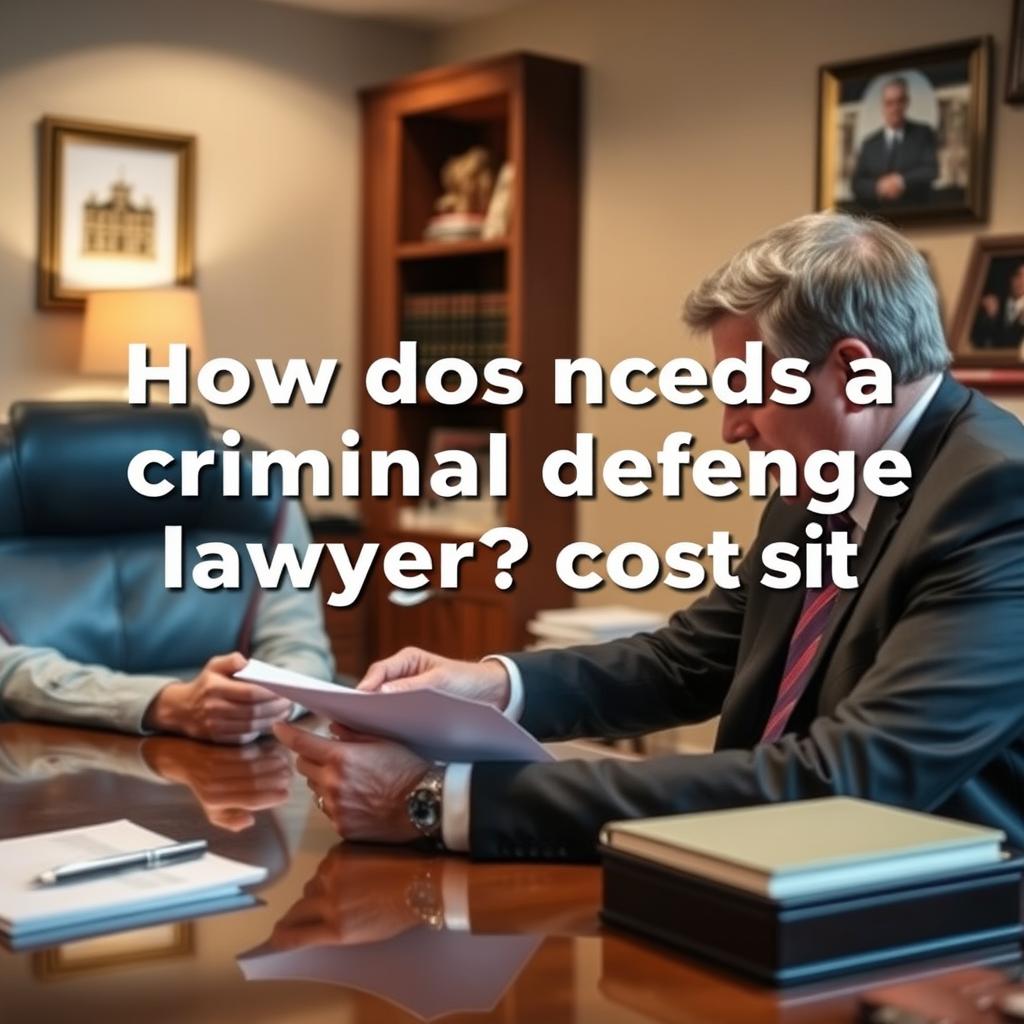 How much does a criminal defense lawyer cost in Powhatan County