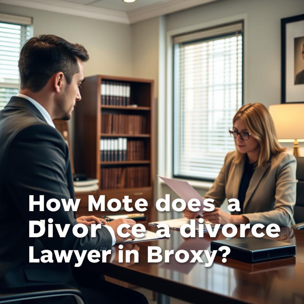 How much does a divorce lawyer cost in Bronx